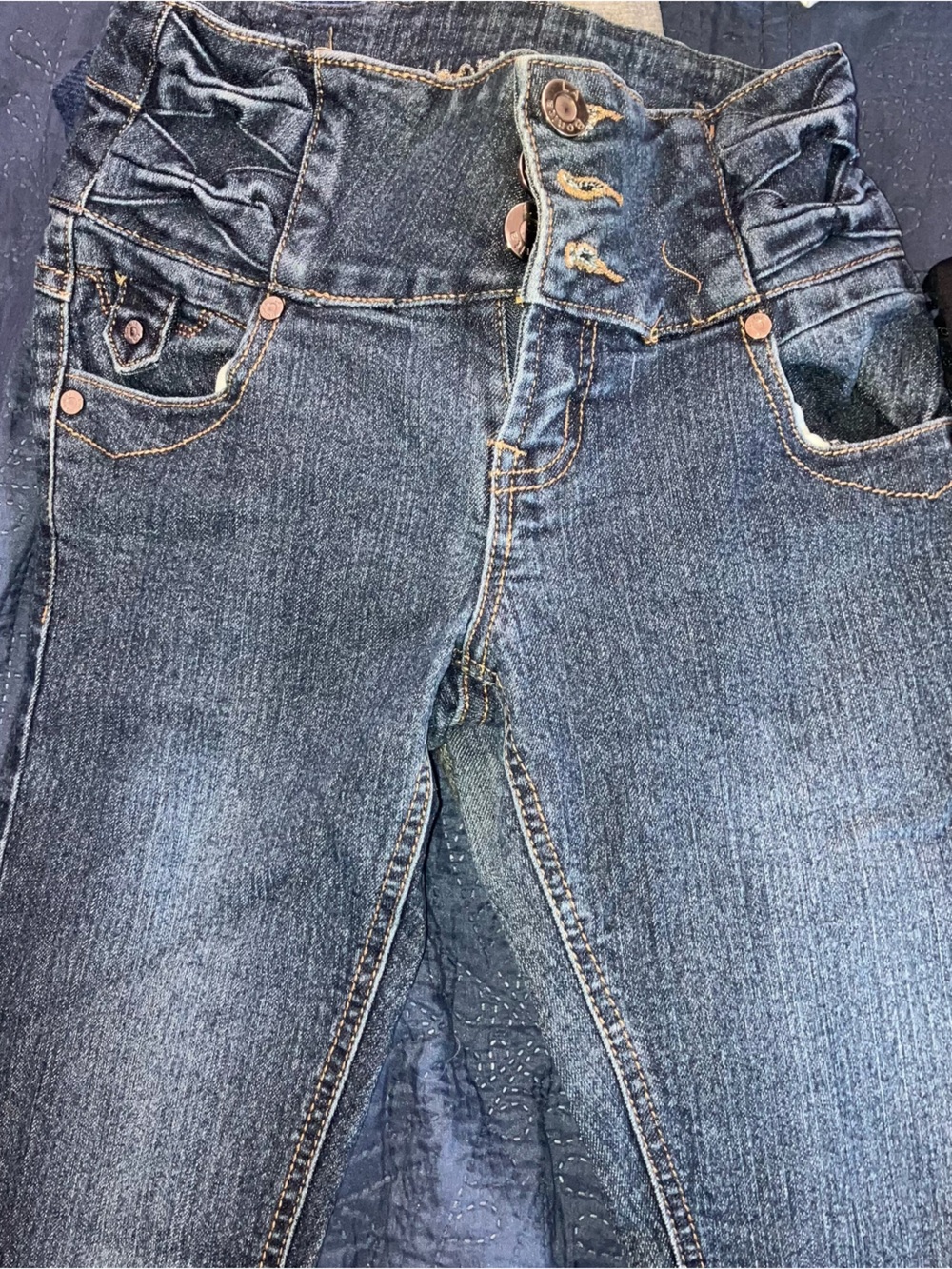 Classic Dark Blue Denim Jeans